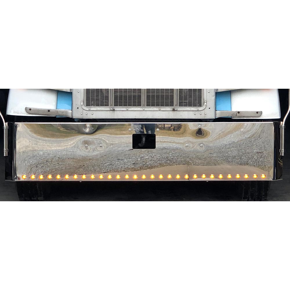 Peterbilt 378, 379 20" Texas Square Chrome Bumper