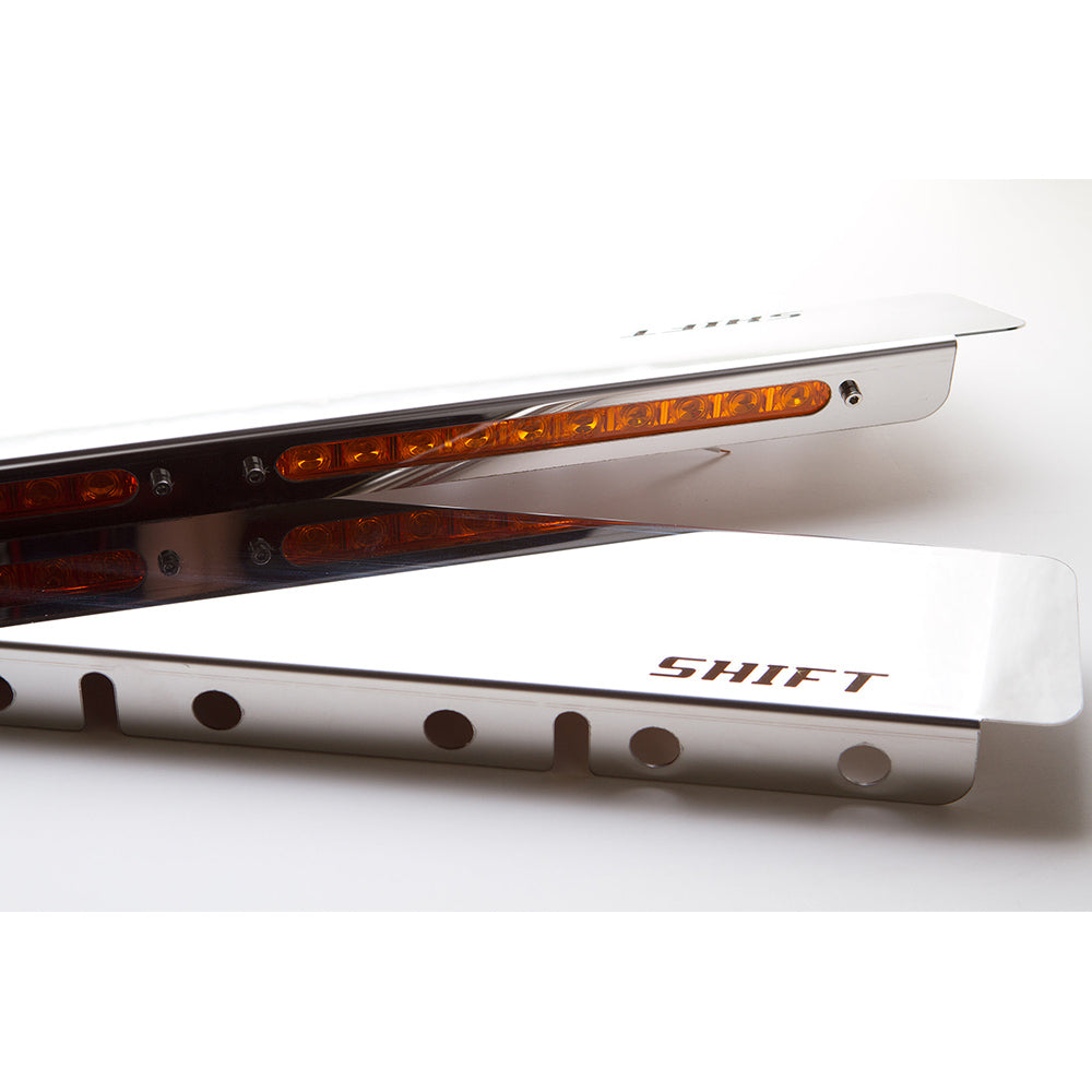 Backlit Front Air Cleaner Light Bars for Peterbilt 13" or 15" Air Cleaners
