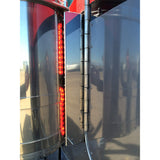 Backlit Rear Air Cleaner Light Bars 13" Red/Clear