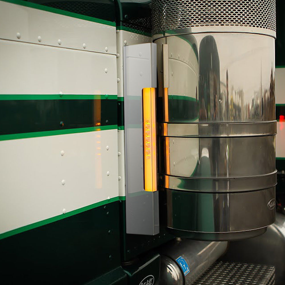 GloBeam Front Air Cleaner Light Bars for Peterbilt 15" Donaldson