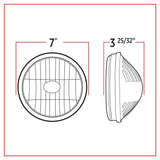 7" Round 4 LED Headlight with Optical Reflector