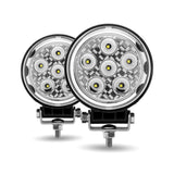 4-1/2" Round 9 LED Work Lights with Side Lights