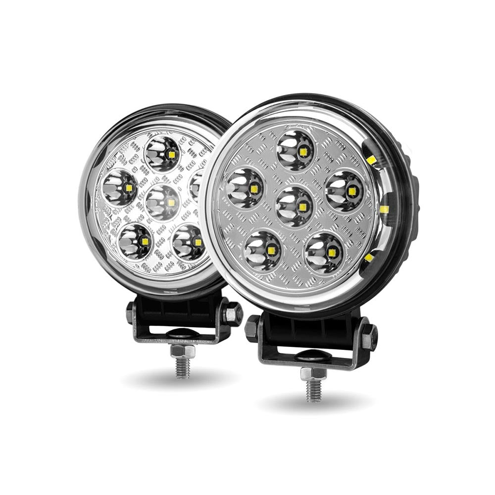 4-1/2" Round 9 LED Work Lights with Side Lights