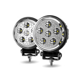 4-1/2" Round 9 LED Work Lights with Side Lights