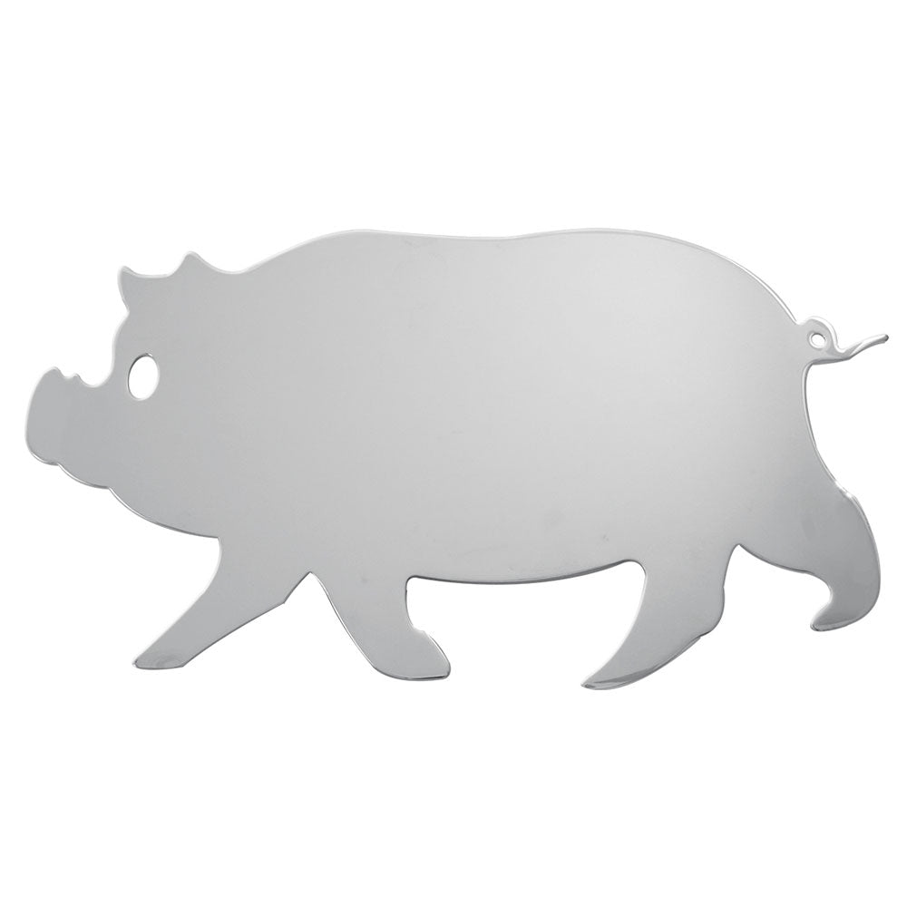 Chrome Large Pig Cut Out Stud Mount Right