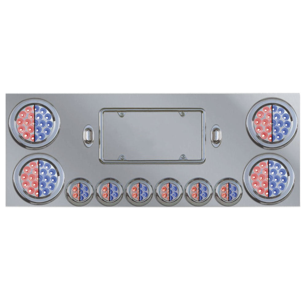 Stainless Steel Dual Revolution LED Center Panel with 10 Lights