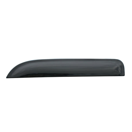 Smoke Belmor chop tops side window deflectors for Freightliner Cascadia, close-up