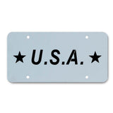 Vanity Plates with Color Background