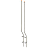 Amber Cap Chrome Bumper Guide 1"