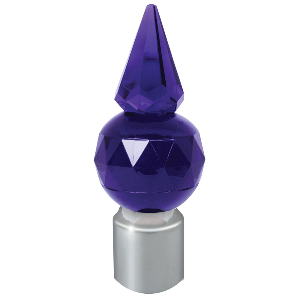 Amber Pyramid Stainless Steel Bumper Guide 1"