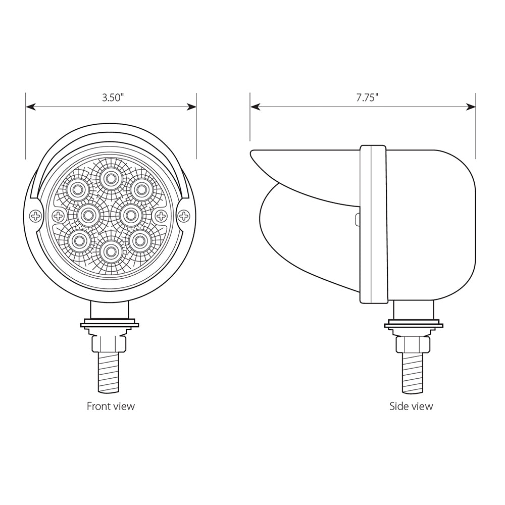 3-1/2" Spyder Single Face LED Light