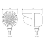 3-1/2" Spyder Single Face LED Light