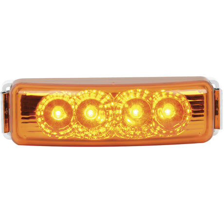 4" 4 LED spyder light with chrome rim