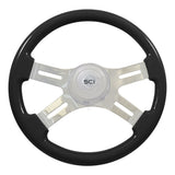 16" Classic Painted Wood Steering Wheel