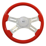 16" Classic Painted Wood Steering Wheel
