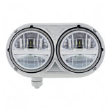 Peterbilt 359 Silver Dual Bulb Headlight