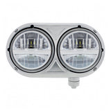 Peterbilt 359 Silver Dual Bulb Headlight