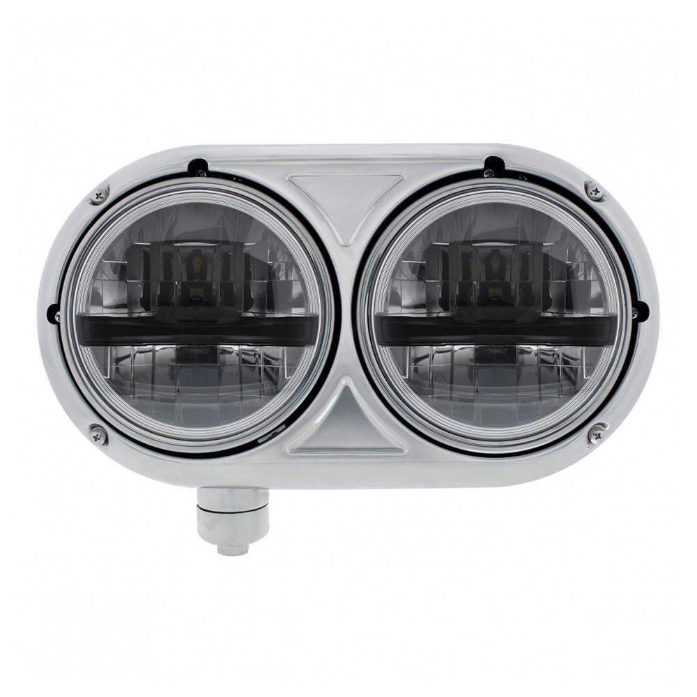 Peterbilt 359 Blackout Dual Bulb Headlight