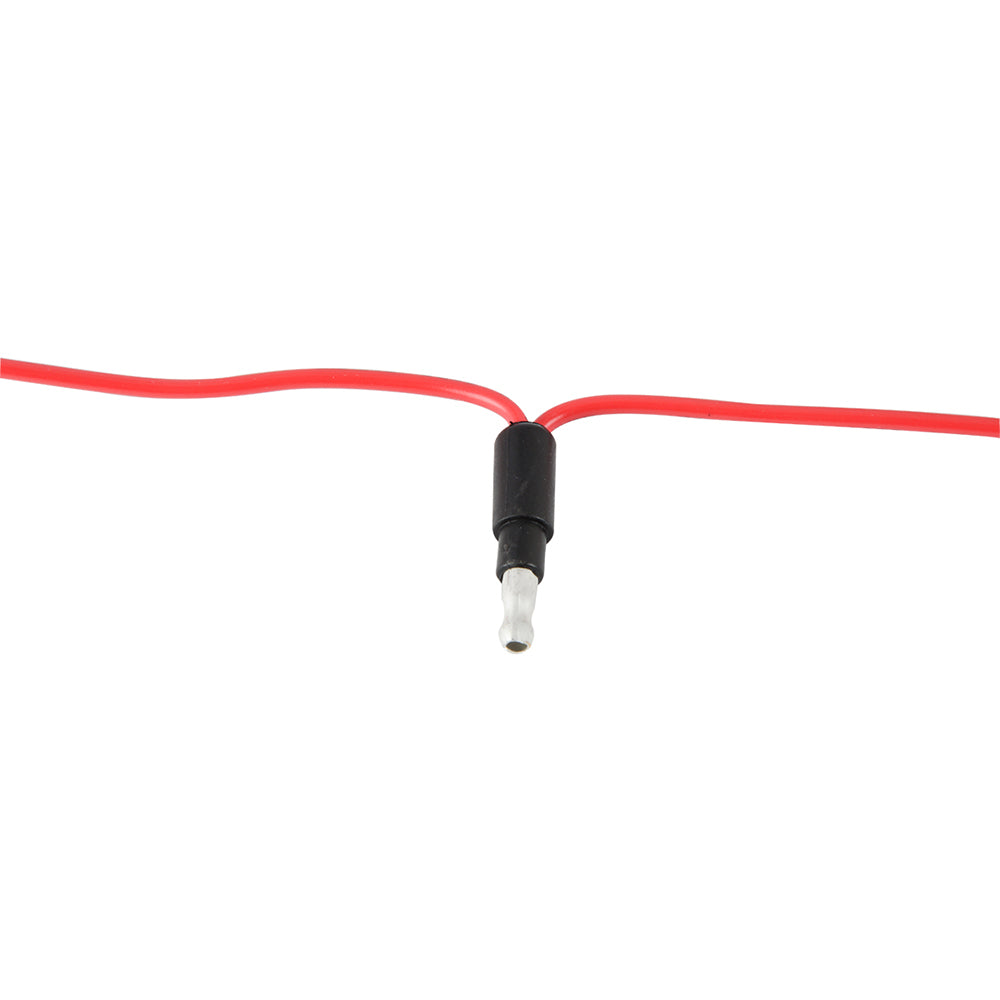Red Wire Single Bullet Plug Harness with 7" Leads