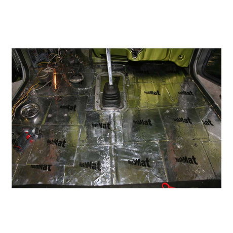 HushMat sound deadening thermal insulation 12" x 12", close-up
