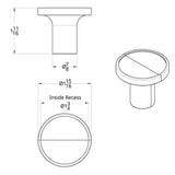 Aluminum Tractor Air Valve Knob - Cadmium Orange