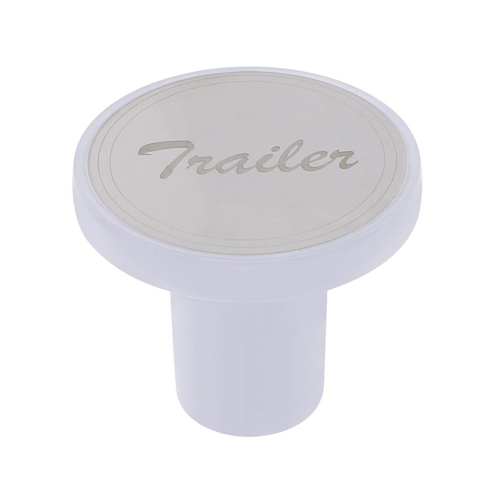 Aluminum Trailer Air Valve Knob - Pearl White
