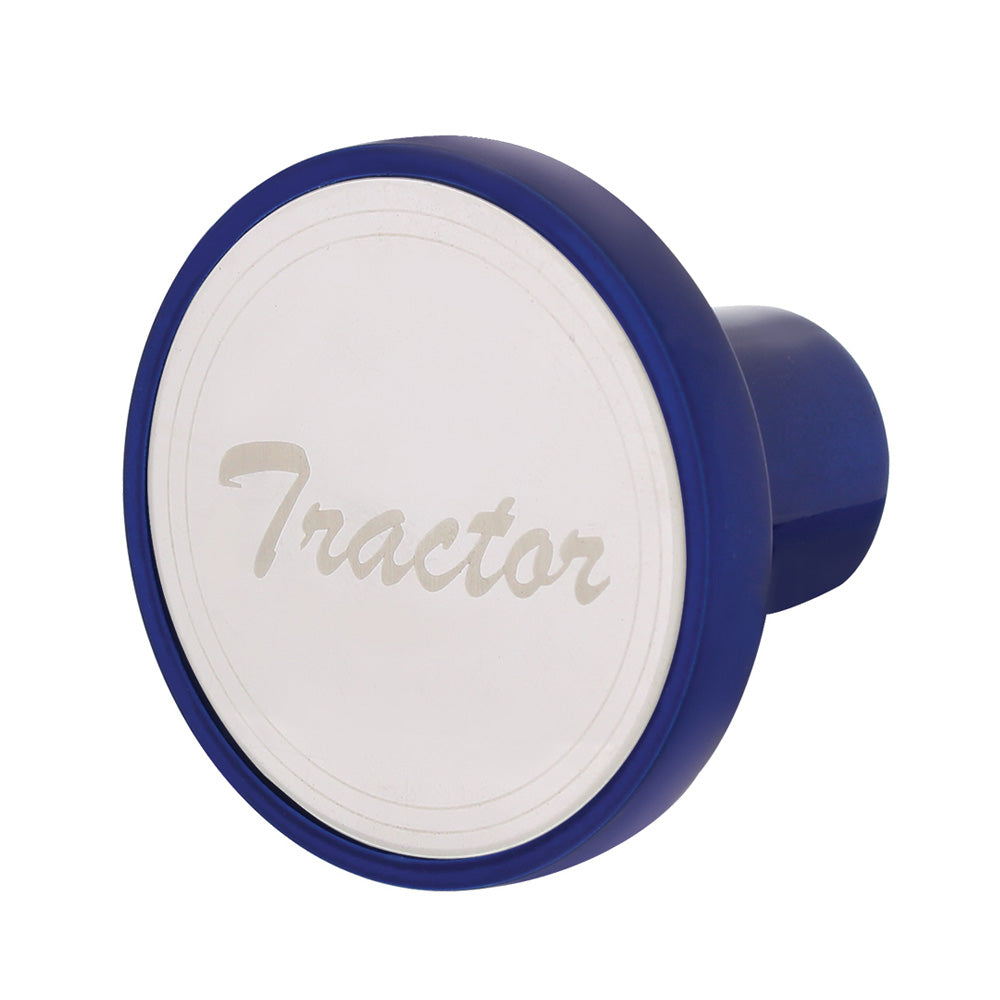 Aluminum Tractor Air Valve Knob - Indigo Blue