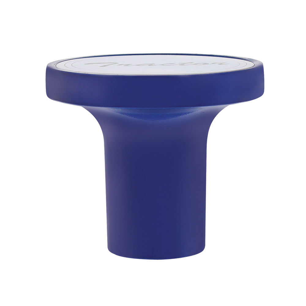 Aluminum Tractor Air Valve Knob - Indigo Blue