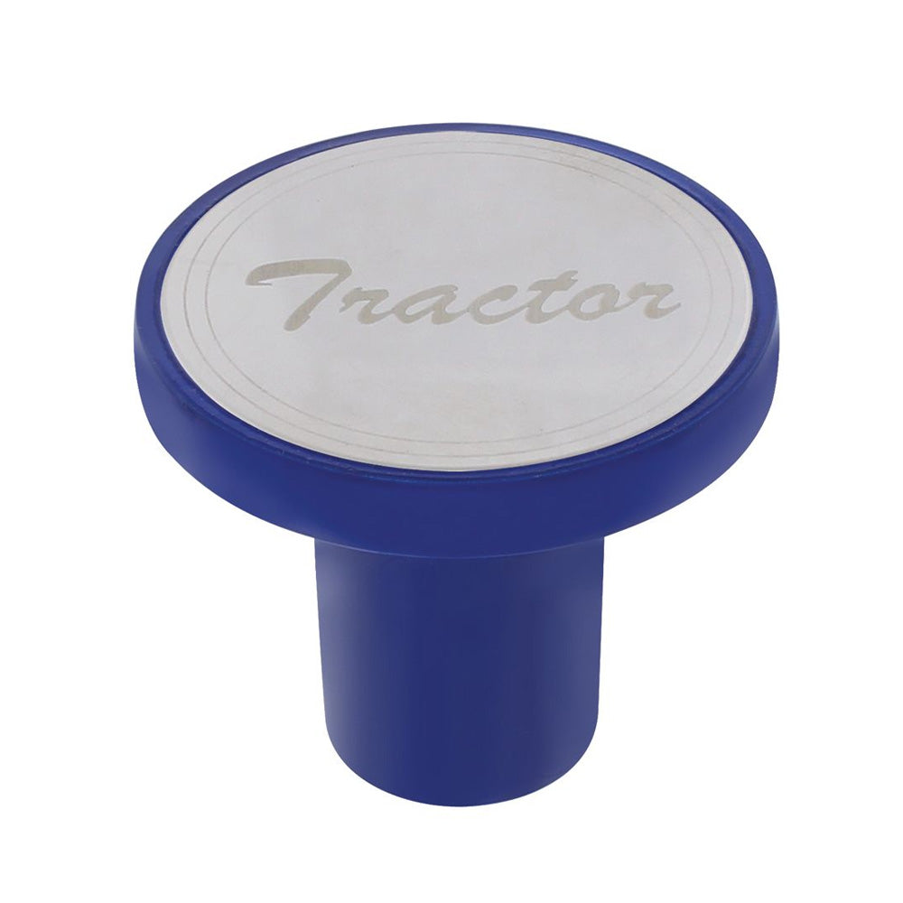 Aluminum Tractor Air Valve Knob - Indigo Blue
