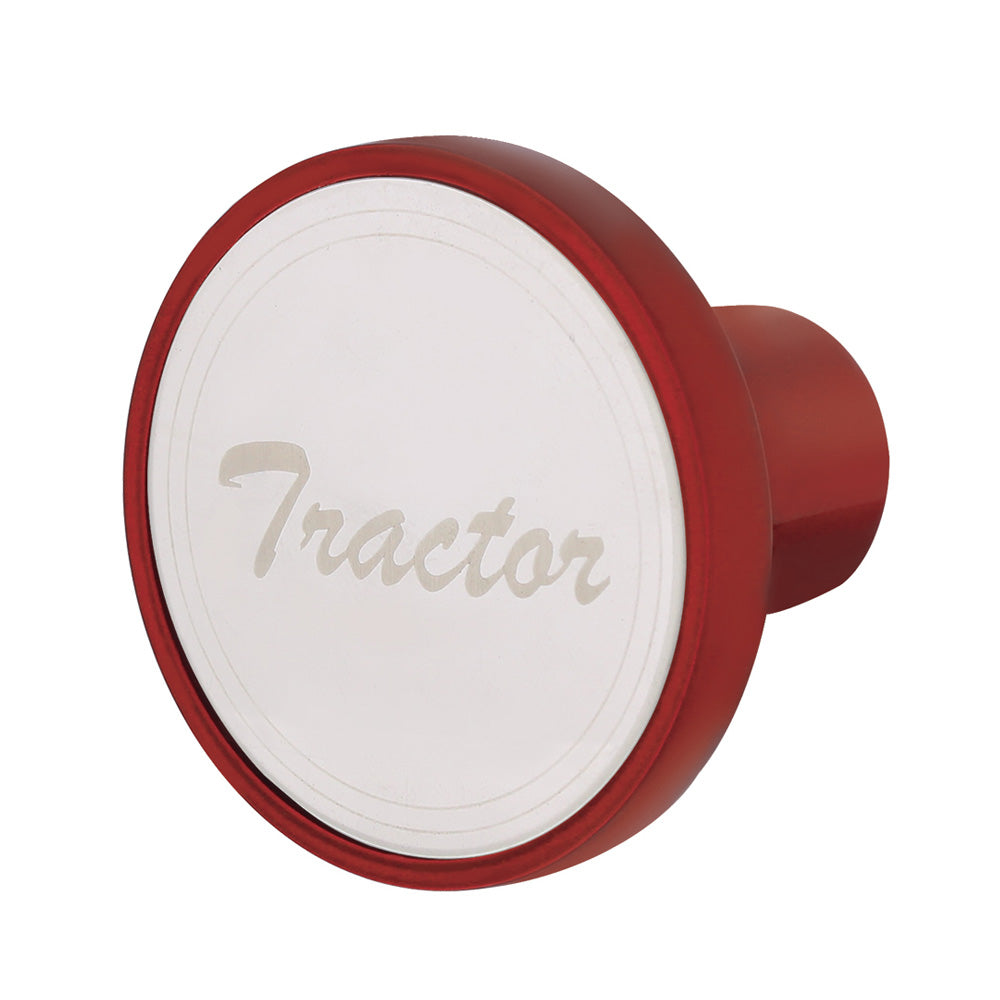 Aluminum Tractor Air Valve Knob - Candy Red