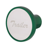 Aluminum Trailer Air Valve Knob - Emerald Green