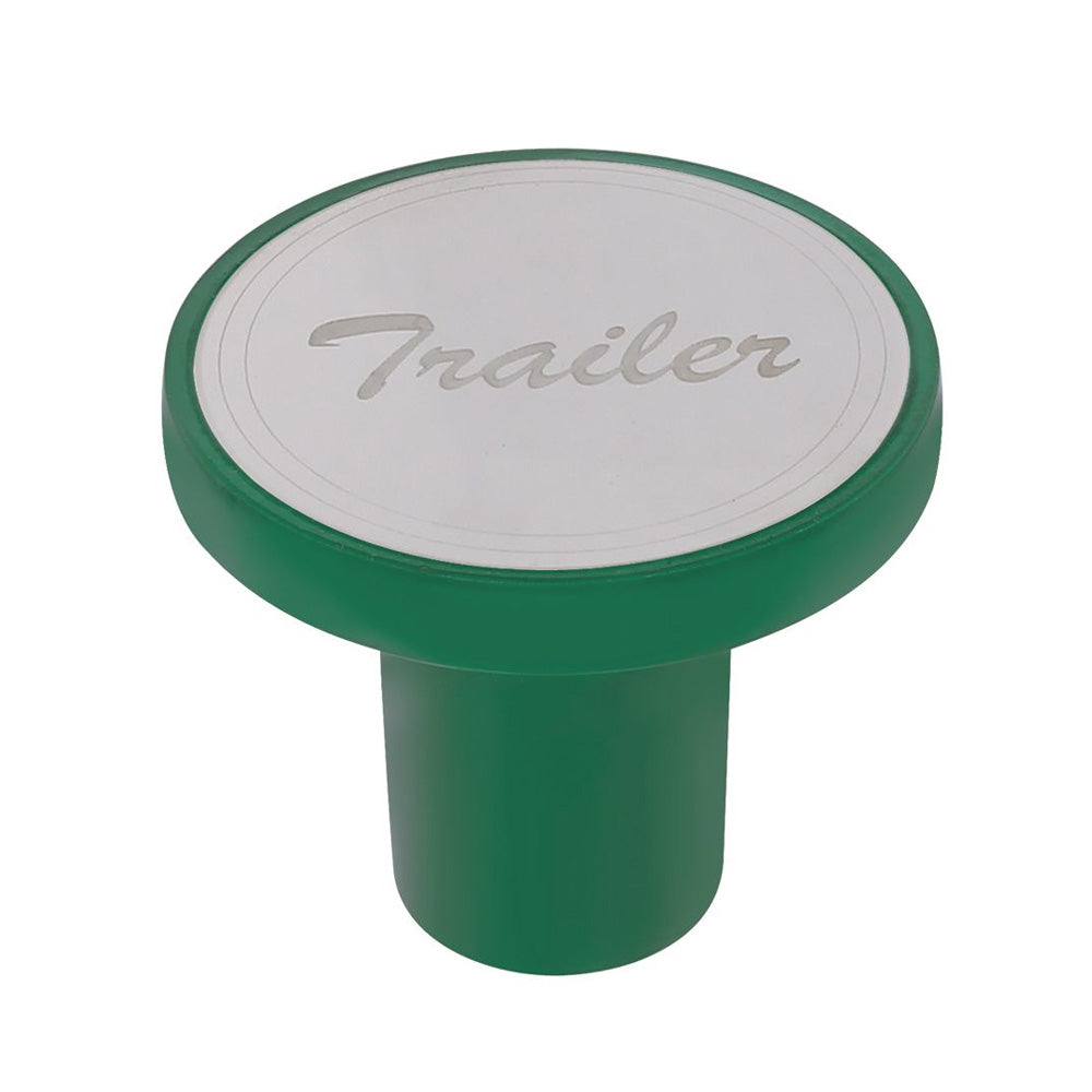 Aluminum Trailer Air Valve Knob - Emerald Green