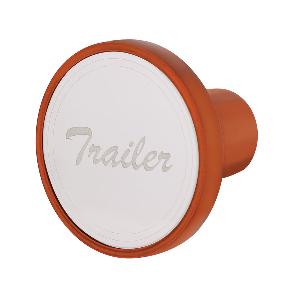 Aluminum Trailer Air Valve Knob - Cadmium Orange