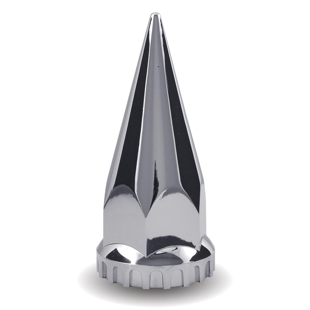 33mm Chrome Plastic Pointed Nut Cover - Thread On