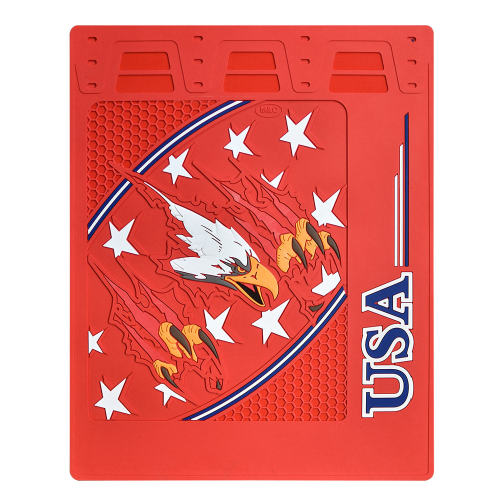 24" x 30" Red USA Eagle Claw Mud Flaps (PR)