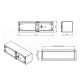 60" x 18" x 18" Cam-Lock Underbody Tool Box