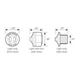 1" LED Dual Function Wide Angle Mini Light