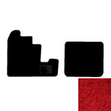2-Piece Premium Floor Mat Set for Kenworth K100 in Red