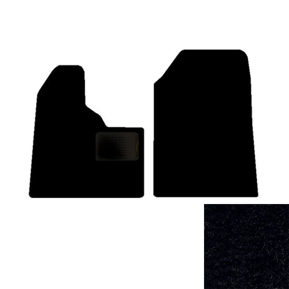 2-Piece Premium Floor Mat Set for Peterbilt 357/377/378/379 in Black