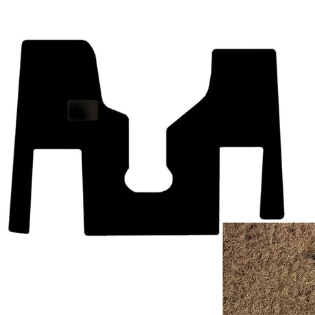 1-Piece Premium floor mat for Freightliner Cascadia 07-09 in beige for semi trucks