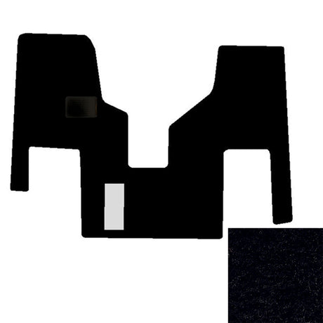 1-Piece Premium floor mat for Freightliner Cascadia in black for semi trucks