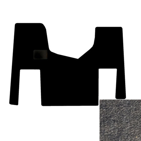 1-Piece Premium floor mat for Freightliner cen/cor/col in gray for semi trucks