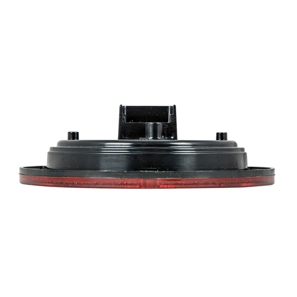 4" 18 LED Flange Mount Light with Red Reflector Ring