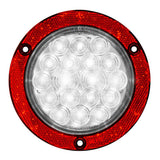 4" White 18 LED Back Up Light with Reflector Ring