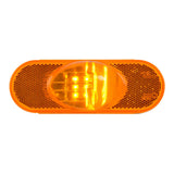 6" Amber 9 LED Oval Side Marker and Turn Light