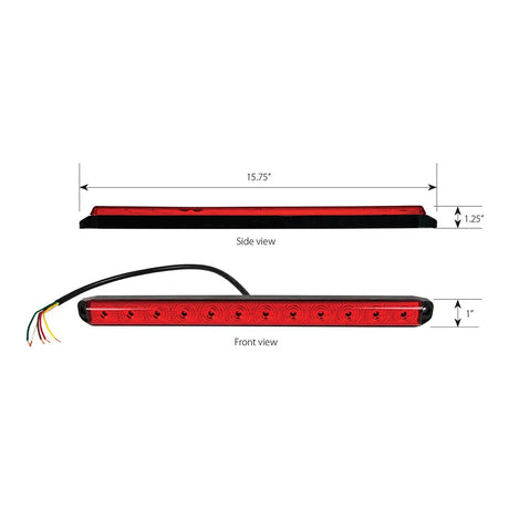 Another angle of smart dynamic 4-in-1 sequential LED I.D. light bar