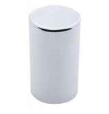33mm x 3-1/2" Chrome Plastic Flat Top Cylinder Nut Cover - Thread On 60PK
