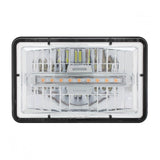 6" x 4" Low Beam LED Headlight with Amber Auxiliary