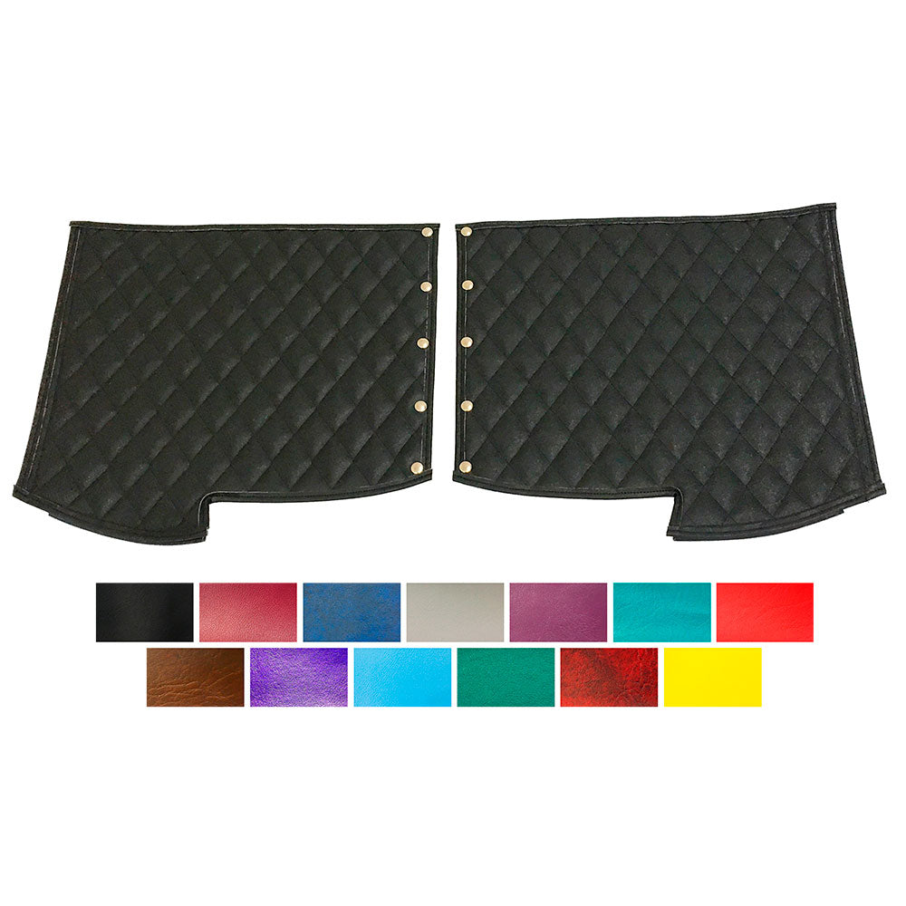 Peterbilt 379 Black Quilted Fender Guards