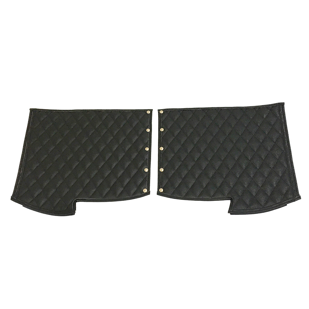 Peterbilt 379 Black Quilted Fender Guards